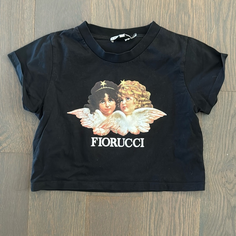 Fiorucci black cropped tee